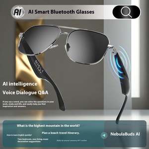 Lunettes intelligentes Bluetooth avec traduction IA, écoute et conversation multilingues, lunettes Bluetooth intelligentes avec écouteurs IA - Product Image 5