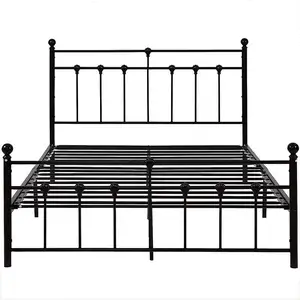 Kainice tamanho completo disponível para ser em diferentes cores painel de metal cama tubo de metal armações de cama