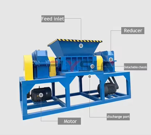 เครื่องทำลายโลหะเพลาคู่สำหรับงานหนักสำหรับเศษรถอุปกรณ์รีไซเคิลอลูมิเนียมเหล็ก - Product Image 1