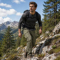 Pantalon cargo tactique pour homme, poches zippées, pantalon de chasse, Ripstop, séchage rapide, respirant, multi-poches avec poches sécurisées