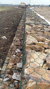 Panier Gabion 100x120mm Maille 2.5mm Revêtement PVC Anti-rouille Supérieur Cage à Pierre pour Ingénierie Mur de Soutènement Coastal Soudage Découpe Hebei - Product Image 5