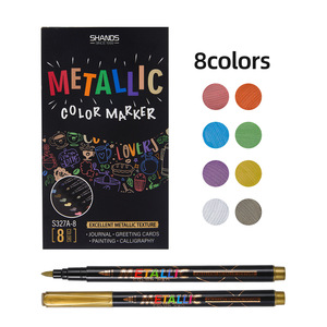Vendita Diretta dalla Fabbrica: Set di <span class=keywords><strong>12</strong></span> Penne Glitter Metalliche Assortite, Penne Acriliche Metalliche a Punta Fine per Artisti - Product Image 5