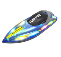 Nuevo Diseño de Barco a Control Remoto Transparente a Color, 2.4g, Regalo para Niños, Juguete, Yate con Luz Potente, Barco con Motor Eléctrico