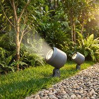 Projecteur LED de jardin IP65 étanche 3W 3500K blanc chaud, angle de faisceau 120°, DC24V, aluminium, haute luminosité, 90 Ra, 3 ans de garantie, CE RoHS