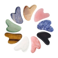 Gua Sha en jade naturel, outil professionnel de massage anti-âge en quartz rose, fait à la main, fabriqué directement en usine, 20 ans