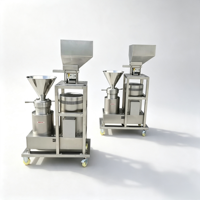 Colloïdmolenmachine voor saus- en condimentproductielijn, machine voor het maken van pindakaas van voedingskwaliteit, roestvrij staal 50-500kg/u