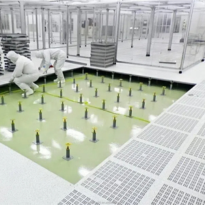 Thông gió 50% hợp kim nhôm chống tĩnh sàn truy cập cho trung tâm dữ liệu phòng sạch kho bệnh viện hội thảo - Product Image 4