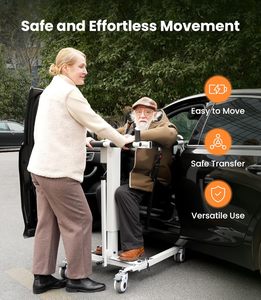 Electric Folding Transfer Lift Portable Medical Patient Lift With Sling Elderly Mobility Aid Easy Storage 440LBS Capacity - Product Image 3