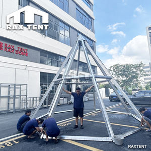 Carpa Piramidal de Cristal de 6 Metros con Forma de Diamante para Glamping con Vista Panorámica de 360 Grados - Product Image 6