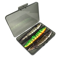 Leurre de pêche articulé à 8 segments, action de nage réaliste, swimbait rigide, peinture réaliste de peau de poisson, hameçons triples, appât artificiel