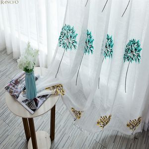 Fabbrica diretta di lusso di alta qualità USA tende foglie <span class=keywords><strong>oro</strong></span> ricamato bianco tende trasparenti per il soggiorno - Product Image 5