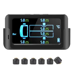 8bar Para Carro TPMS Sensores Tpms USB Carro Digital Calibres Do Pneu Sobressalente Pneu Interno/Sistema Sensor Externo