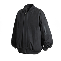Nouvel arrivage de veste de baseball veste de course et de randonnée d'extérieur design à la mode de couleur unie veste coupe-vent imperméable pour hommes