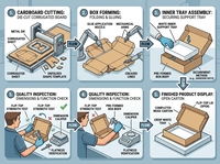 Boîtes d'expédition en carton ondulé extra-résistantes, écologiques, à fond carré auto-scellant, hauteur 30 mm, biodégradables, recyclables, finition mate