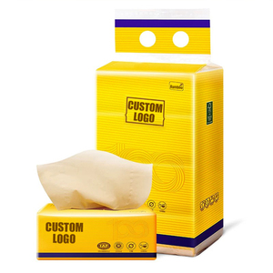 Agua al por mayor soluble en agua 2 ply tejidos faciales 3ply caja de papel facial tejidos blandos tejidos faciales - Product Image 1