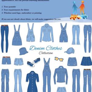 Robe en jean décontractée à motifs floraux avec broderie en dentelle et décoration ajourée, écologique et respirante, taille XL, lavable - Product Image 5