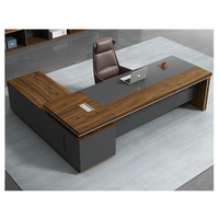 Bureau Ensembles Grand Bureau de direction d'angle Bureau moderne avec table d'appoint