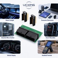 Conector de Placa MB072, 72 Pines, 180 Grados, Tipo Ojo de Pez, Macho, Paso de 2mm, para Señales de Alimentación en PCB Automotrices
