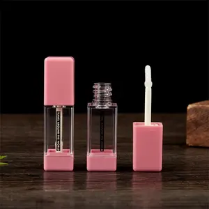 Luxury Empty 5ml Mini Plastic Cute Lip Gloss Tubes For Liquid Lipstick Packaging Custom Logos