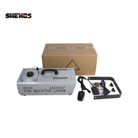 Machine à fumée LED SHEHDS 1500W pour mariage, DJ, éclairage de scène, télécommande sans fil, machine à fumée en fer, équipement d'effets pour discothèque