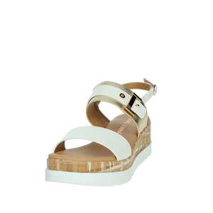 Comodi e traspiranti sandali con tacco bianco con plateau 50239-e4 scivoli con zeppa in altezza che aumentano le caratteristiche di luce del soletto in EVA PU morbido - Product Image 6