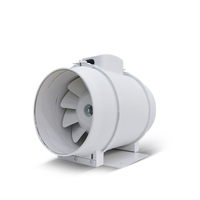250 Mét 10 Inch 2 Tốc Độ Tiếng Ồn Thấp Hỗn Hợp Dòng Chảy Inline Fan Cho Phát Triển Lều
