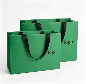 Custom <b>Orange</b> <b>Paper</b> Shopping Bags With Black Handles Offset Printing Recyclable Art <b>Paper</b> Business Gift Packaging - Product Image 5