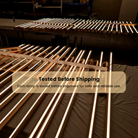 Lámparas de Techo Japandi con Revestimiento de Madera de Roble Claro, Diseño de Barra Redonda de 150 cm, Iluminación Colgante LED Regulable para Entrada