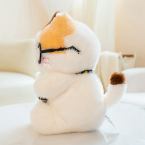 Peluche de Gato <span class=keywords><strong>Calico</strong></span> con Cámara, Súper Suave, Relleno de Algodón PP y Gránulos Pesados, Peluche de Cumpleaños, Juguete para Mascotas, Llavero - Product Image 4