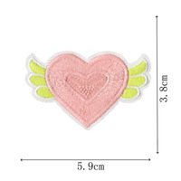 Patchs thermocollants brodés mignons à motifs floraux et fruités (Marguerite, Fraise, Pêche, Cœur, Aile) pour vêtements, sacs à dos, sacs à main, chapeaux