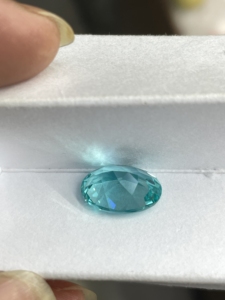 <span class=keywords><strong>Pietra</strong></span> Preziosa Estremamente Preziosa <span class=keywords><strong>Paraiba</strong></span> 5*7-15*20mm Taglio Ovale Colore Verde - Product Image 3