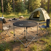 Vente en gros de table pliante d'extérieur de l'usine chinoise mobilier métallique moderne pour une utilisation dans les parcs de la cour