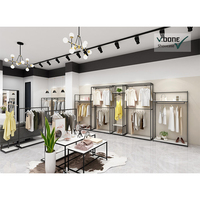 Armoire murale en bois avec éclairage LED Sac à main et portefeuille Présentoir de magasin pour la décoration de magasin et de magasin