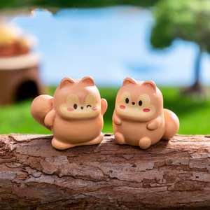 Piccoli accessori da giardino figurina Mini animali in resina in miniatura scoiattolo in resina per giardino paesaggio vaso da giardino fai da te torta decorazioni - Product Image 4
