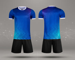 100% Polyester Stoff Fußball uniform Sublimation Transfer druck für Männer und Frauen Uniform - Product Image 5