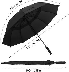 Parapluie Droit Léger de Golf de Haute Qualité en Gros, Promotionnel et Économique, avec Impression de Logo Personnalisé - Vente Chaude - Product Image 2