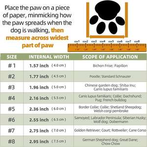 छोटे मध्यम बड़े पिल्ला बूट्स के लिए चिंतनशील पट्टियों के साथ ज़िज़पेट कुत्ते के जूते - Product Image 6