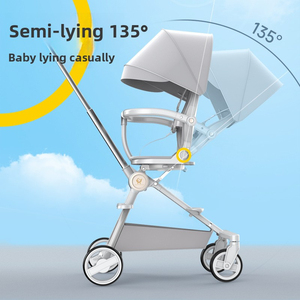 Cochecito de Bebé Plegable Ultraligero y Compacto al por Mayor con Dirección Bidireccional para Bebés y Niños Pequeños - Product Image 2