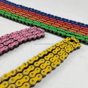 WANOUモーターサイクルチェーンセット428428 H 104L 110L 120L 130L 136Lレインボーカラーチェーン - Product Image 3