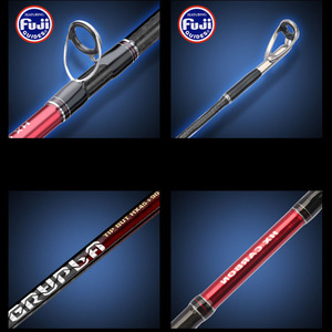 Alpha Gros Peche Haute Qualité Baitcasting <span class=keywords><strong>Canne</strong></span> À Pêche Fuji Guide Coulée Cannes à Pêche - Product Image 3