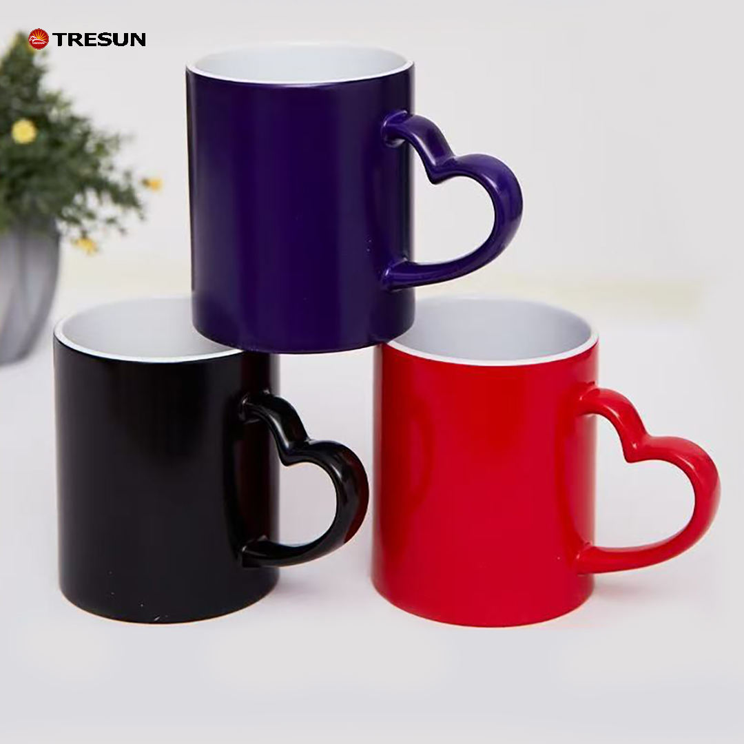 Manico a cuore rosso nero blu