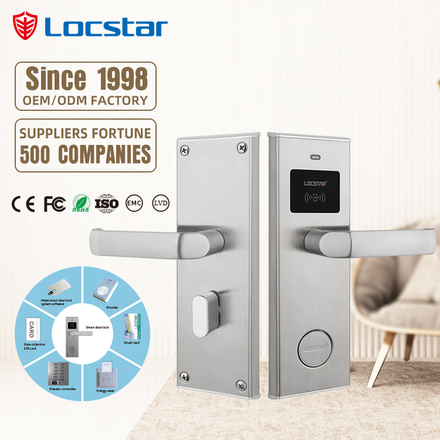 Locstar Electron Safe Pack RFID Unlocked Smart Key Card Hotel Room Door Lock System