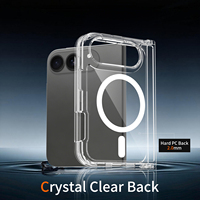 Nouvelle coque de téléphone transparente en acrylique pour iPhone 18 Duo, charge magnétique sans fil transparente, accessoires pour téléphone pour iPhone 18 Duo