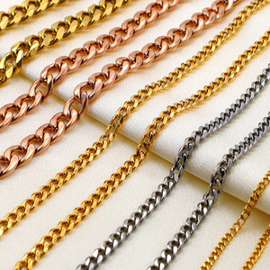 Stainless Steel Chain Necklace 316L High-End Polished Geometric Design Gift Jewelry - Product Image 2