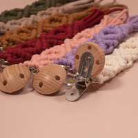 Mode bébé attache-sucette tissé à la main macramé attache-sucette accessoire cadeau pour bébé