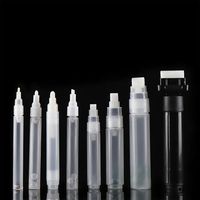 Nouveau marqueur de tableau blanc rechargeable 2025, écologique et non toxique, en PP et aluminium, avec pinceau plat oblique, pour design graffiti