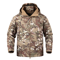 Veste Softshell imperméable pour homme, camouflage, polaire thermique, coupe-vent, tactique, pour la chasse et le camping