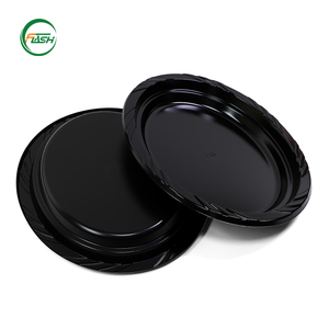Assiettes en <span class=keywords><strong>plastique</strong></span> empilables personnalisables Flash – Assiettes repas robustes et sûres, jetables pour collations, desserts, fêtes et mariages - Product Image 3
