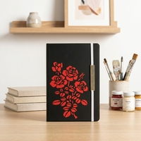 Carnet de notes de bureau A5 en cuir PU, pages épaisses, journal de conférence, agenda portable de qualité supérieure, logo personnalisé disponible pour les cadeaux d'affaires