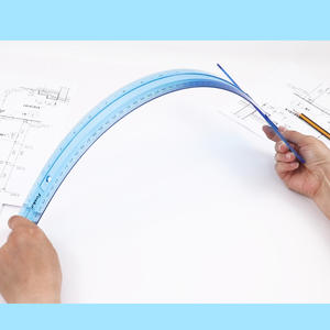 Règle en T en plastique transparente Foska de 20 pouces avec mesures en pouces et en centimètres pour les architectes, les ingénieurs et les artistes - Product Image 4